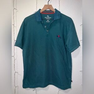 Tommy Bahama Limited Edition Poinsettia Palms Emfielder Polo | Men’s Medium